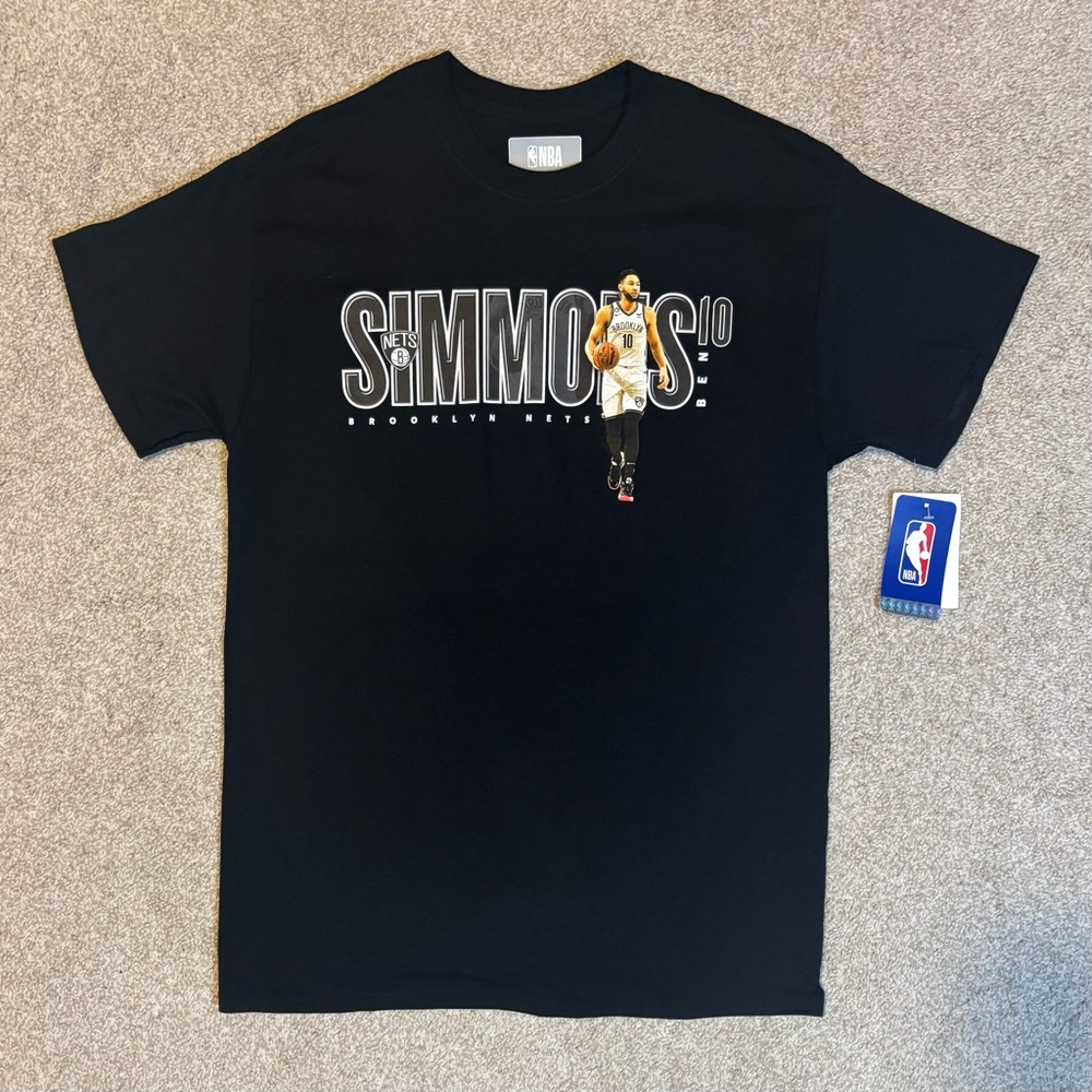 Brooklyn Nets Ben Simmons #10 NBA Graphic Tee Black Men’s Medium NWT